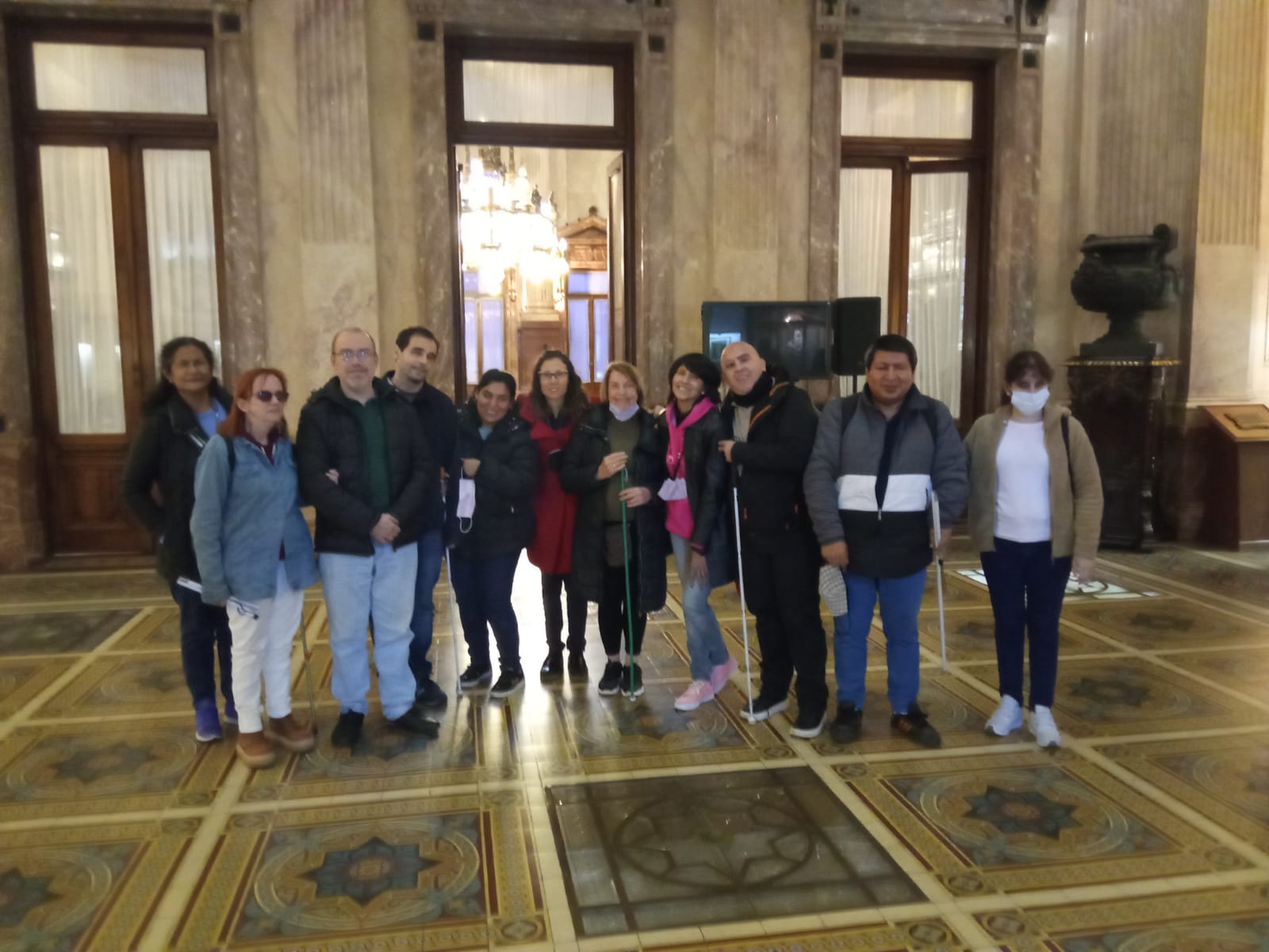Foto de la visita guiada al Congreso de la Nación Argentina